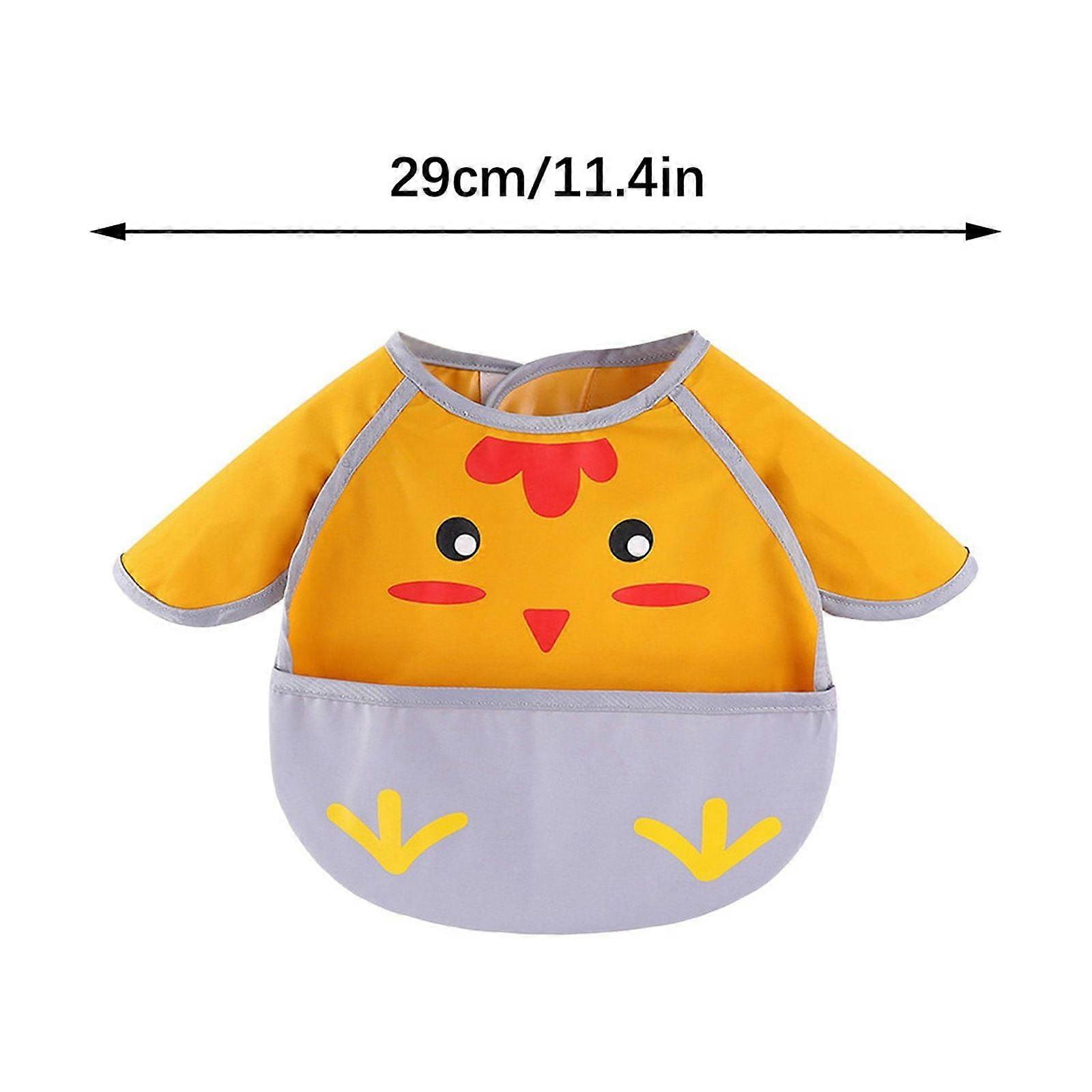 Sprout Baby Mess-Proof Sleeved Bib, Protective & Easy-Clean, Keeps Clothes Clean at Mealtimes - Must-Have for Parents