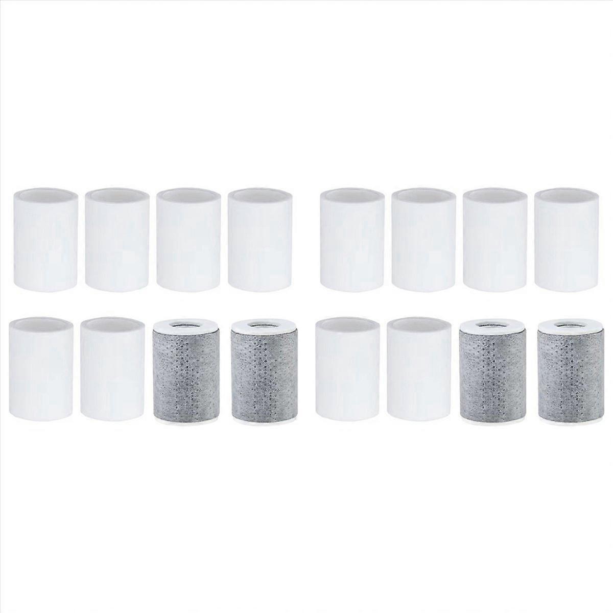 Faucet Extender Filter,16pcs Replacement Set with 4 Carbon Fiber & 12 PP Cotton Filters for Home Bat