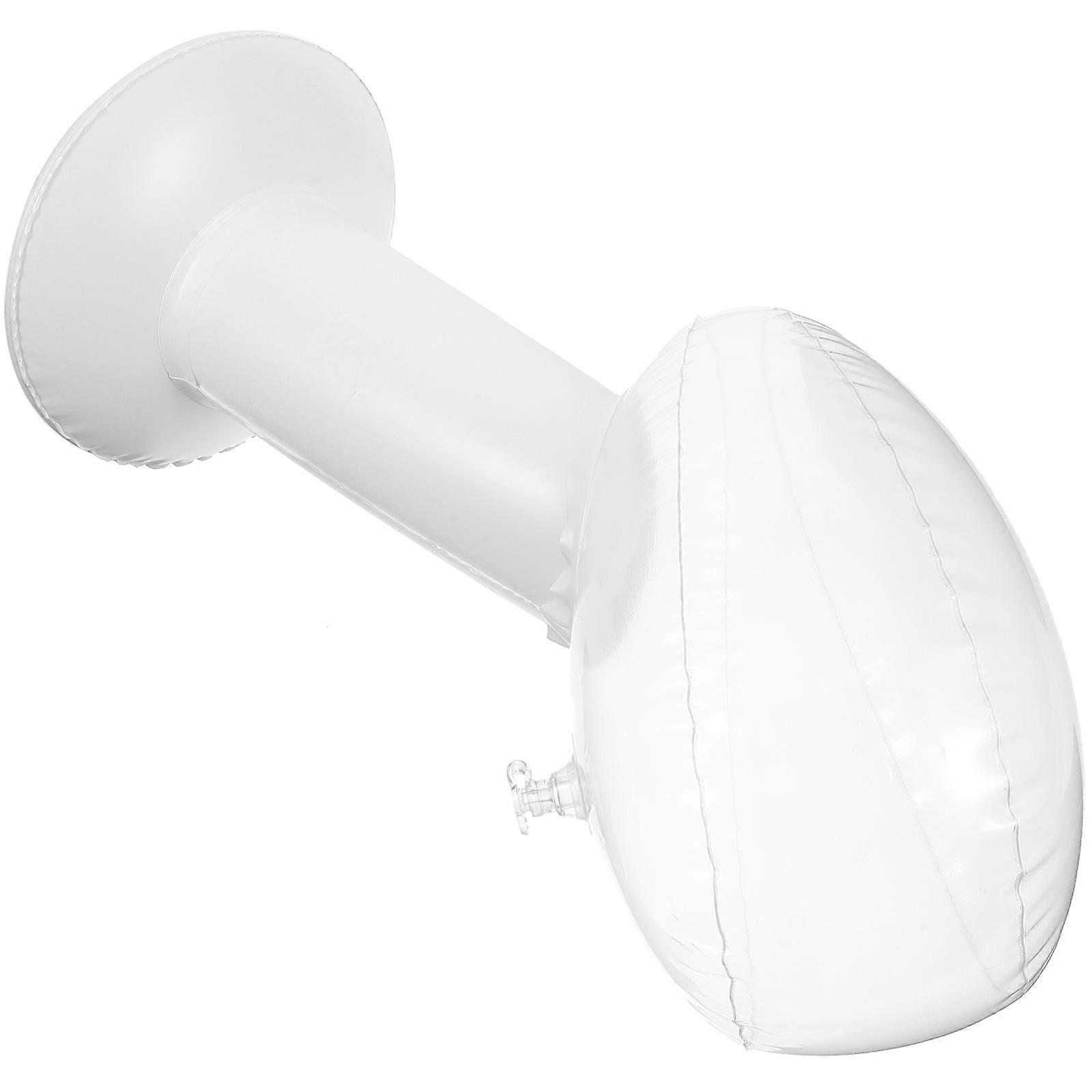 PVC Inflatable Mannequin Head for Wig Display with 2Pcs Stand Holder