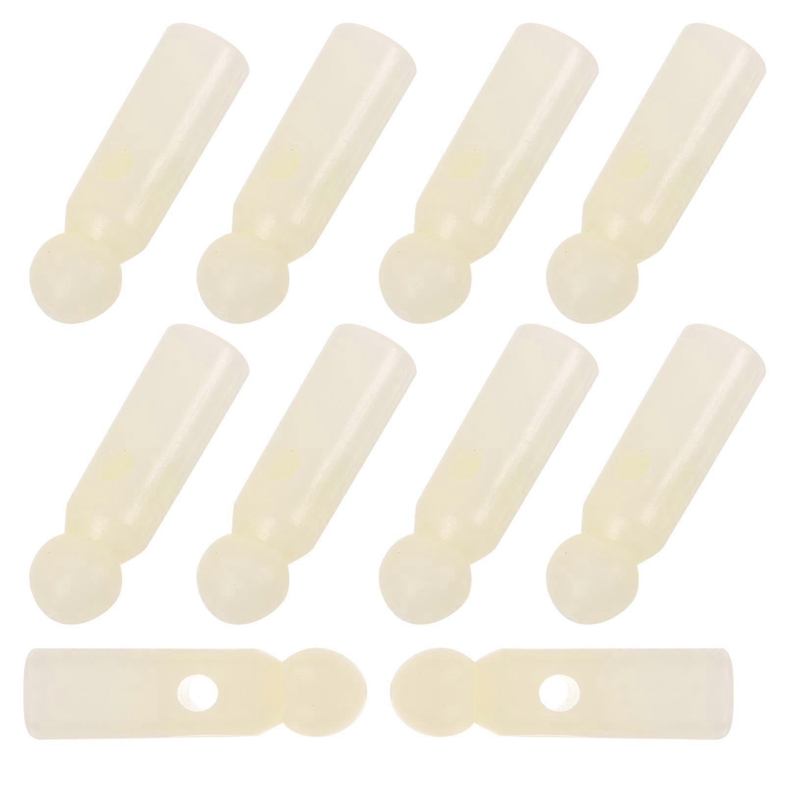 Foldable Umbrella Tail Beads 30Pcs White Plastic Umbrella Accessories Easy Install