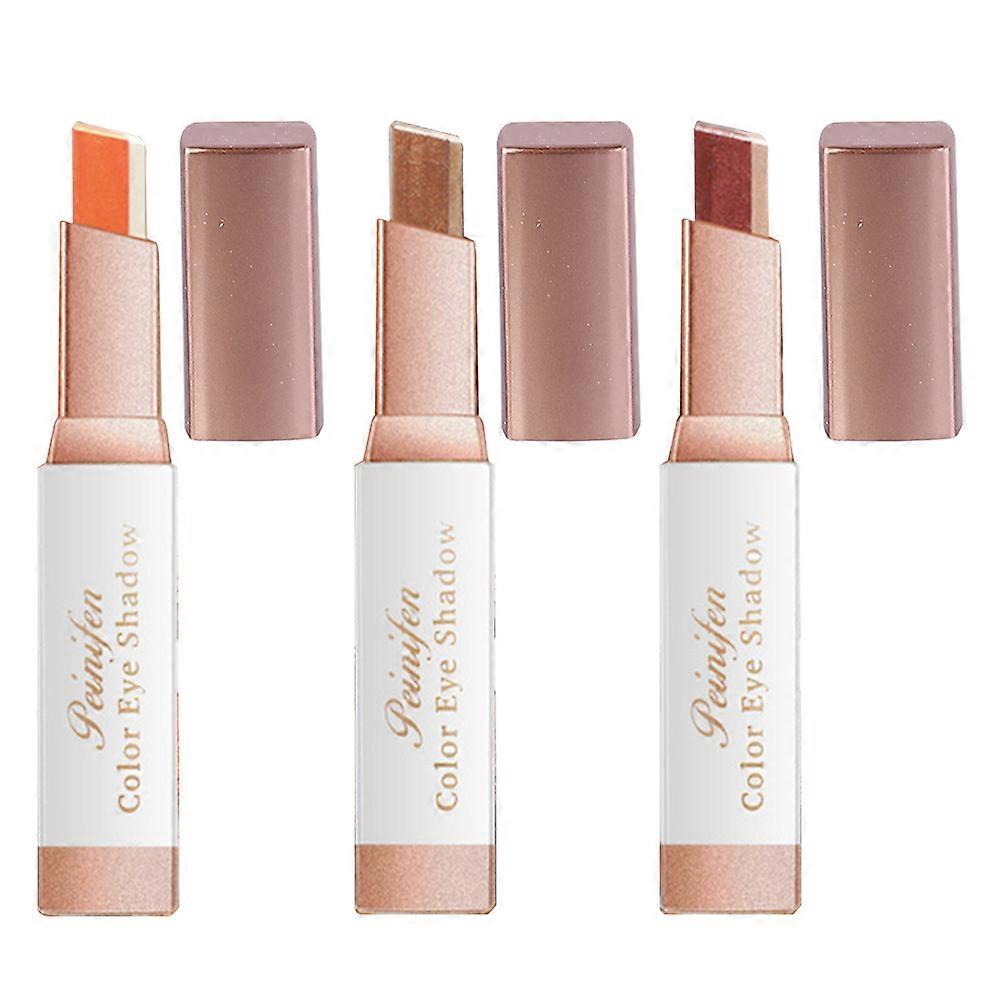 Female Eyeshadow Sticks for Professional Gradient Effect 3Pcs Makeup Tools