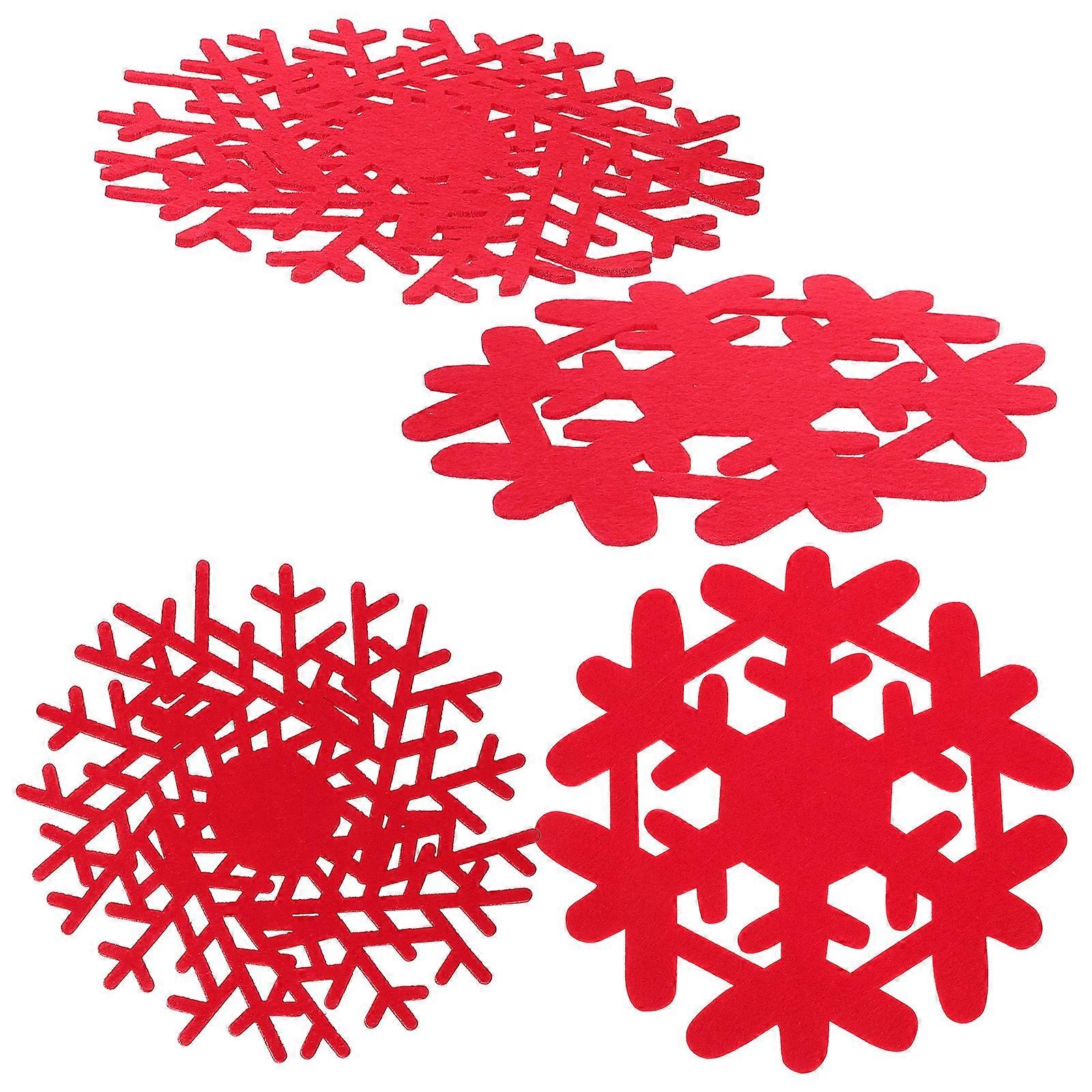 Snowflake Coaster Pot Holder for 20Pcs Decorative Christmas Coasters