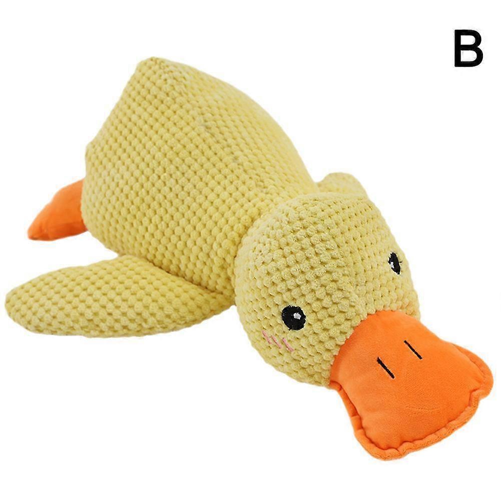 The Mellow Dog Calming Duck Dog Calming Duck Toy Soft Squeaker G9J4