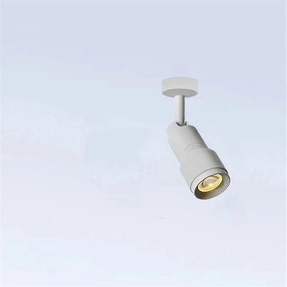 LED Adjustable Spotlight 7W White COB Track Light With 860 Degree Adjustable Beam For Cafe Museum