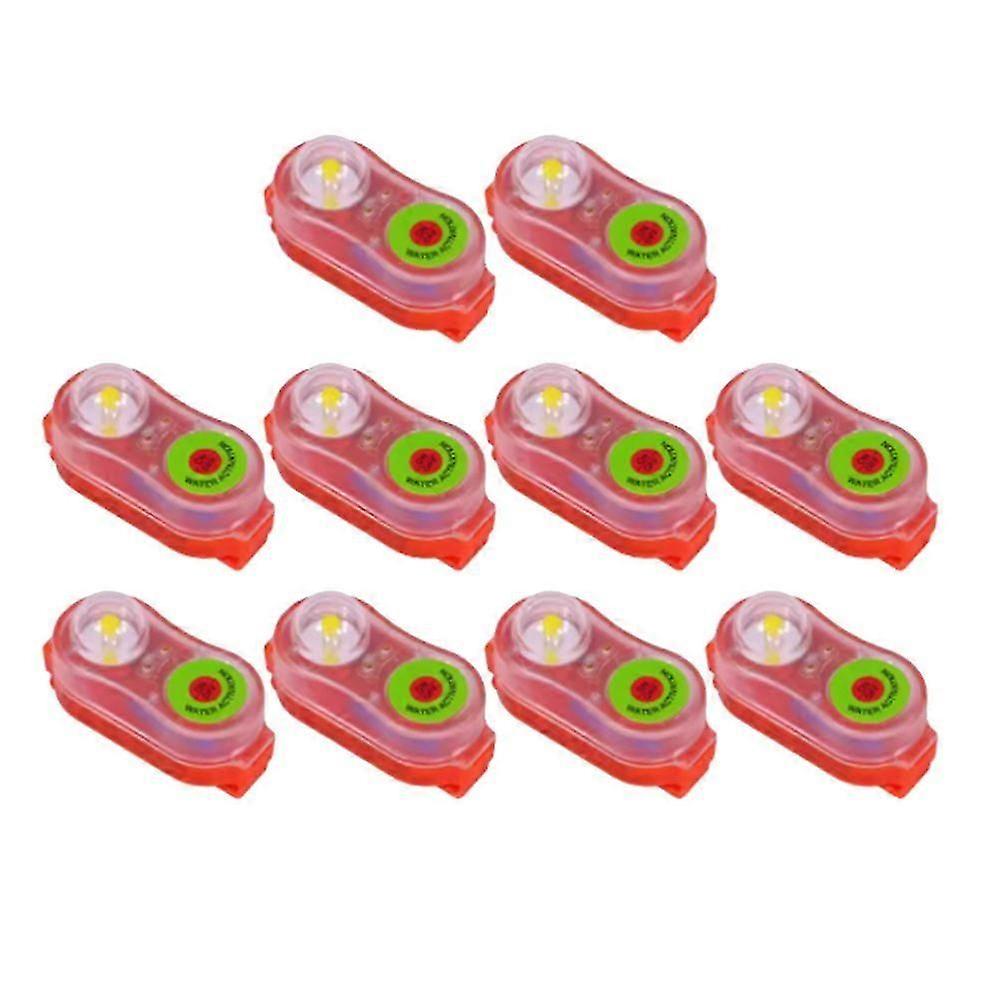10 Pcs Life Jacket Light Emergency Led High Beam Light Orange