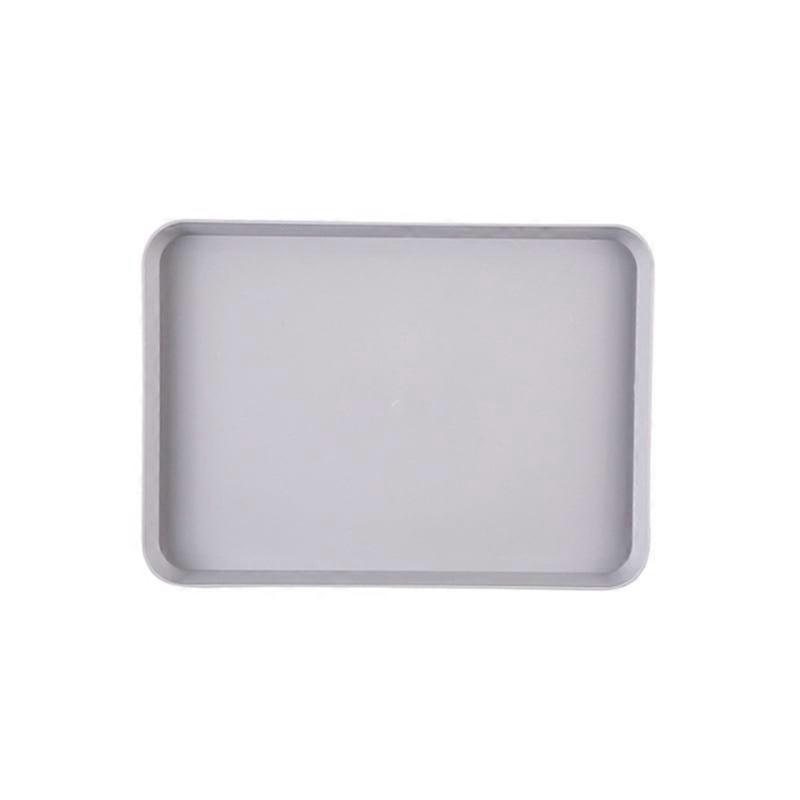 Anti-slid Base Stackable Serving Tray Multi-use Smooth Surface Plastic Fruit Tray for Home