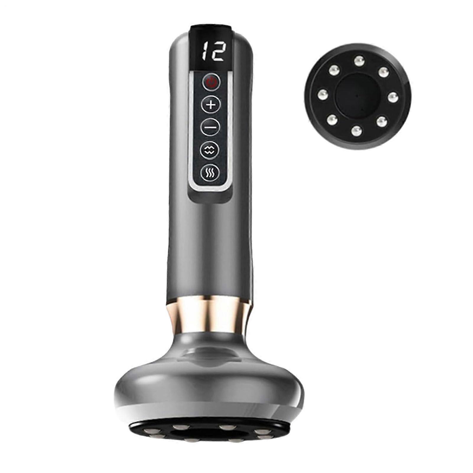 Cellulite Massager 12 Levels Adjustable Body Sculpting Machine For Stomach Fat Remover Device Firming Stimulator Gray