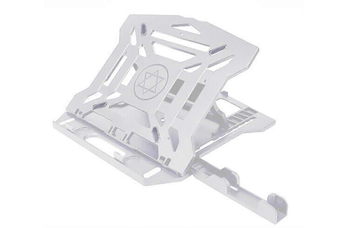 2 in 1 Laptop Stand with Phone Stand Foldable Cooling Computer Holder-White