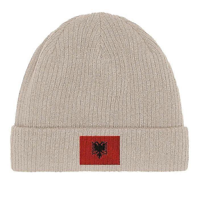 Albanian Flag Bonnet in Beige