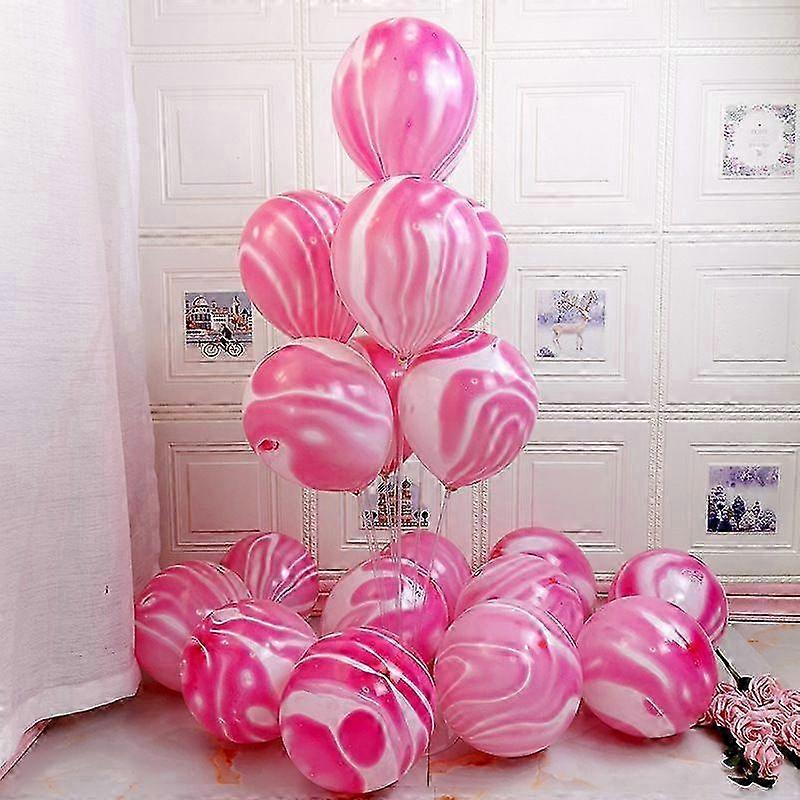 Party decoration set - multicolor marble balloon