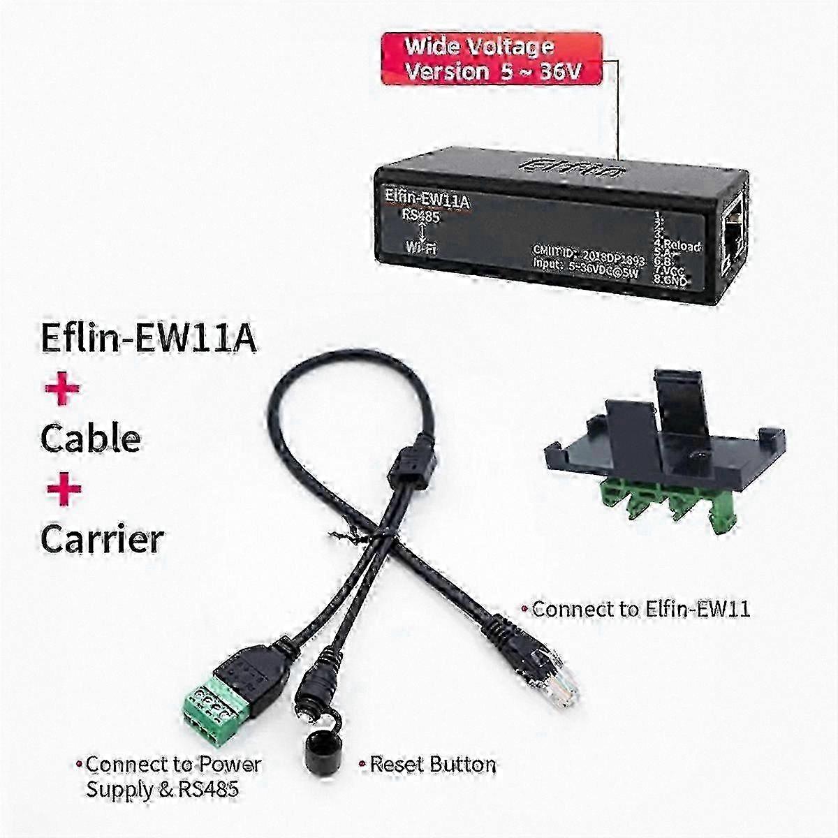 RS485 to WiFi Serial Device Server for Industrial Networking Solutions Elfin-EW11A Model