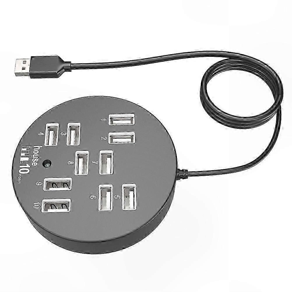 USB Port Expander with Multiple Connectors for Laptop and Devices