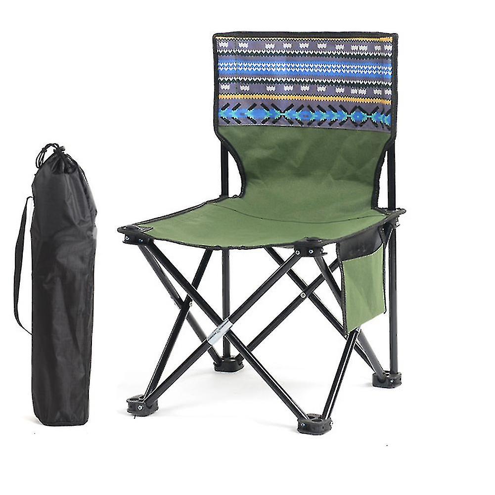 Folding Chairs Stools Camping Stool Portable Folding Stool For Outdoor Beach Hiking Fishing 60x34.5x34.5cm Green