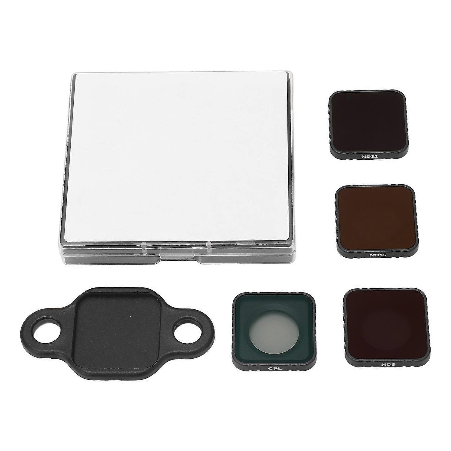 4 in 1 Action Camera Lens Filter Set Optical Glass Waterproof Anti Fog CPL ND8 16 32 Neutral Density