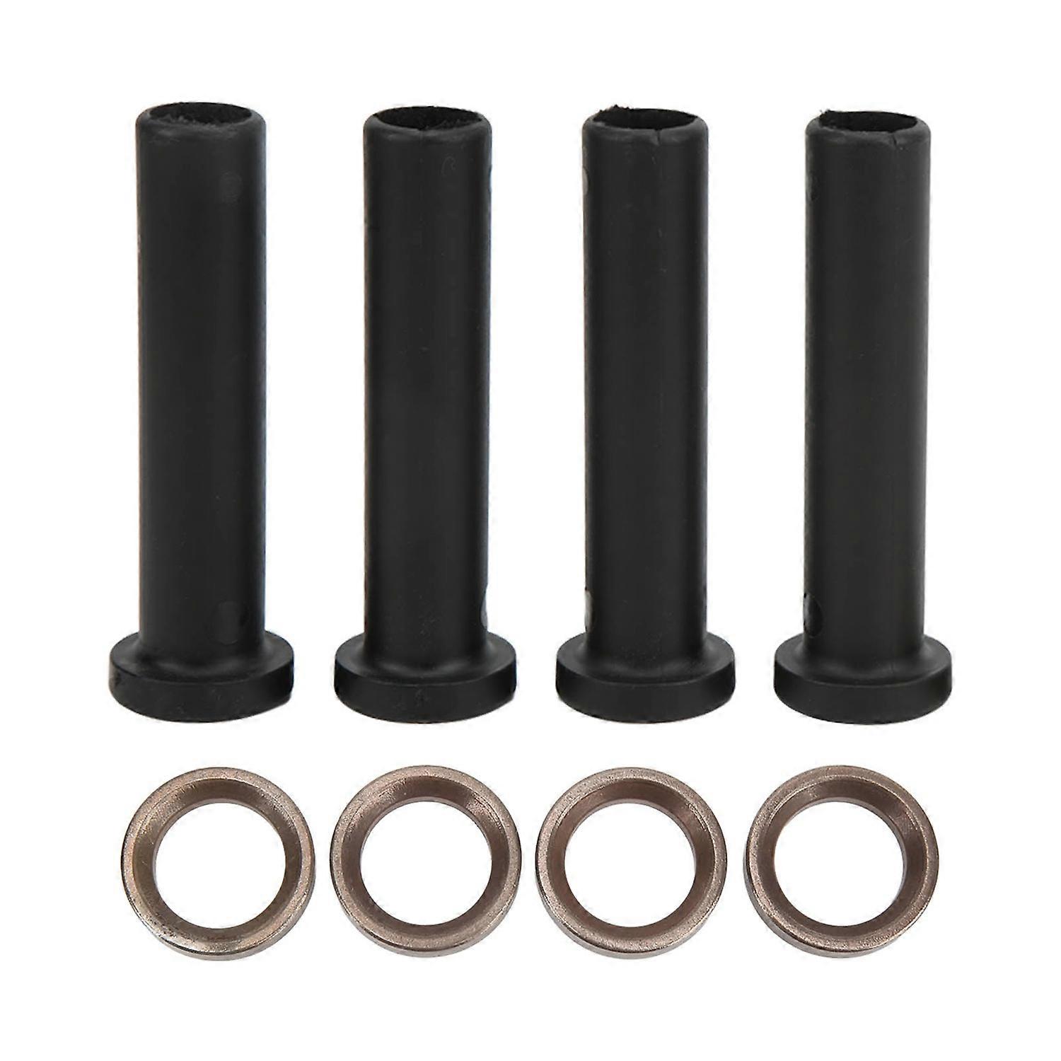 4pcs Front A Arm Long Bushing with Spacer Black Replacement for Polaris Trail Blazer 250 1993‑2005