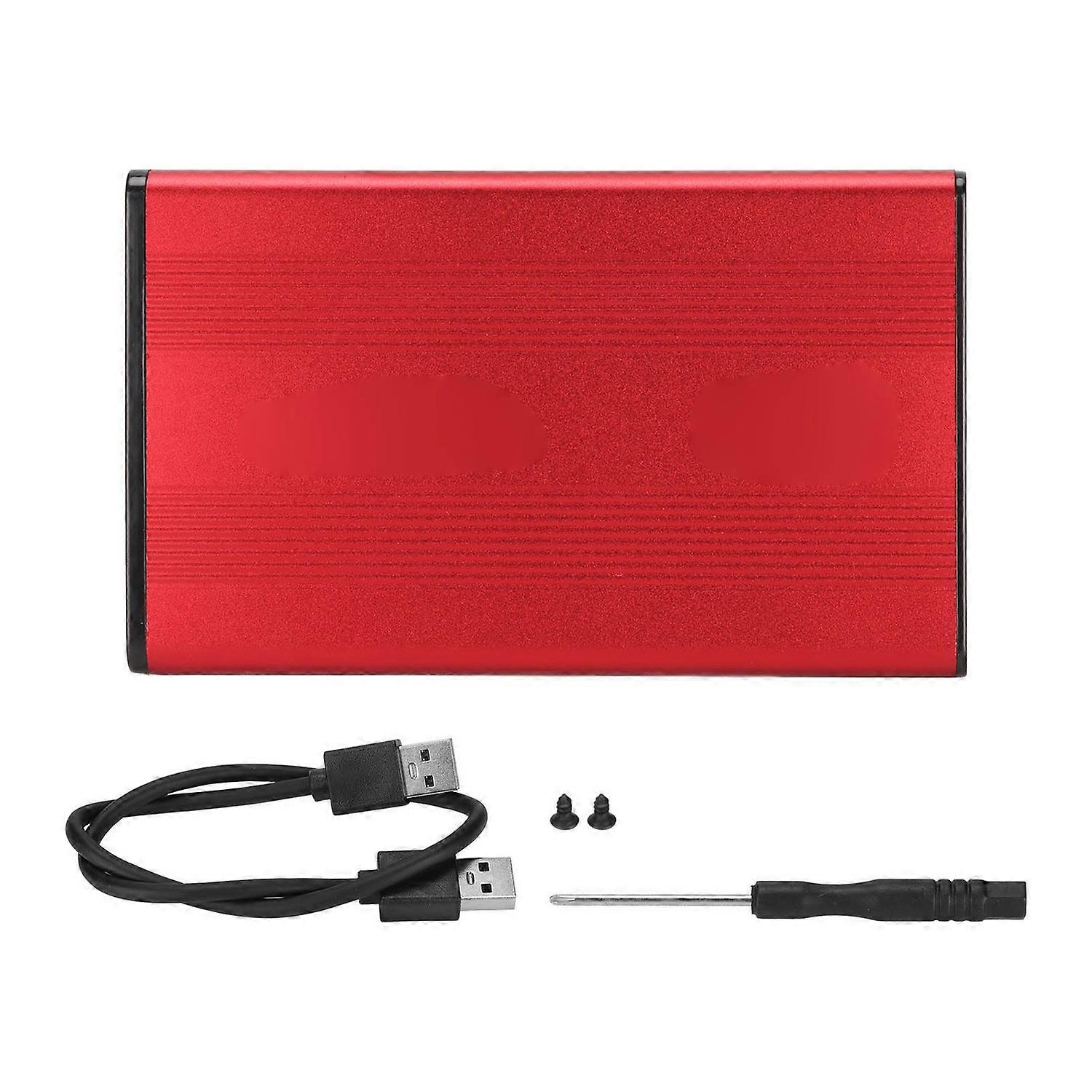 HDD Enclosure 2.5in 5Gbps 2TB Capacity Anti Static Hard Drive Case with USB3.0 Interface for Windows