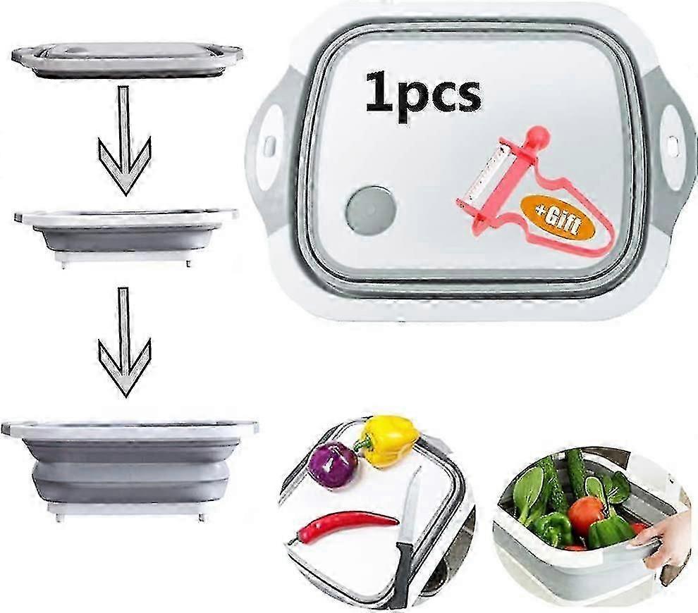 Folding Cutting Board, Multifunction Cutting Board, Folding Vegetable, Drain Basket Basin Suitable