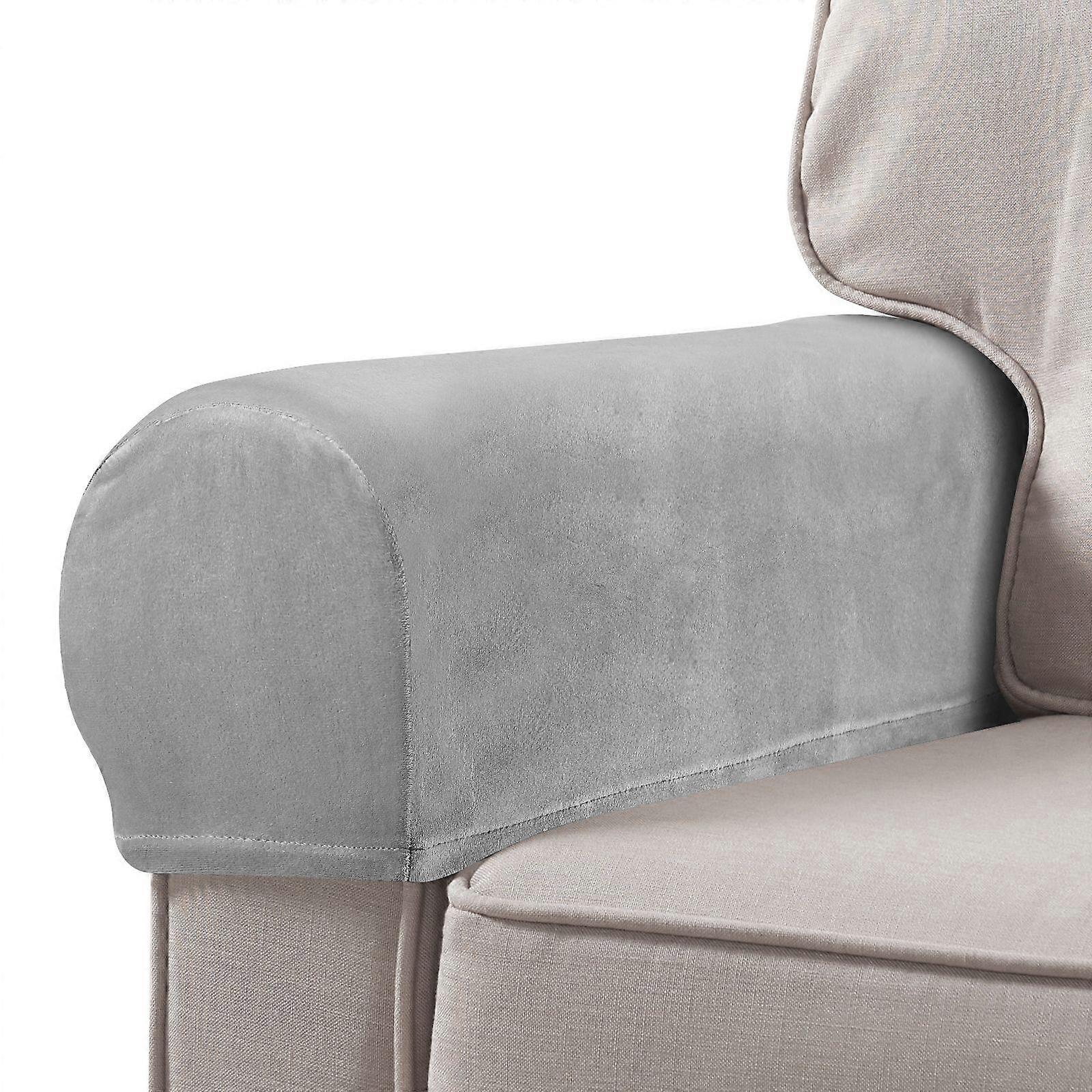 2 Pcs Universal Sofa Armrest Covers Elastic Armrest Protectors Couch Arm rest Slipcovers