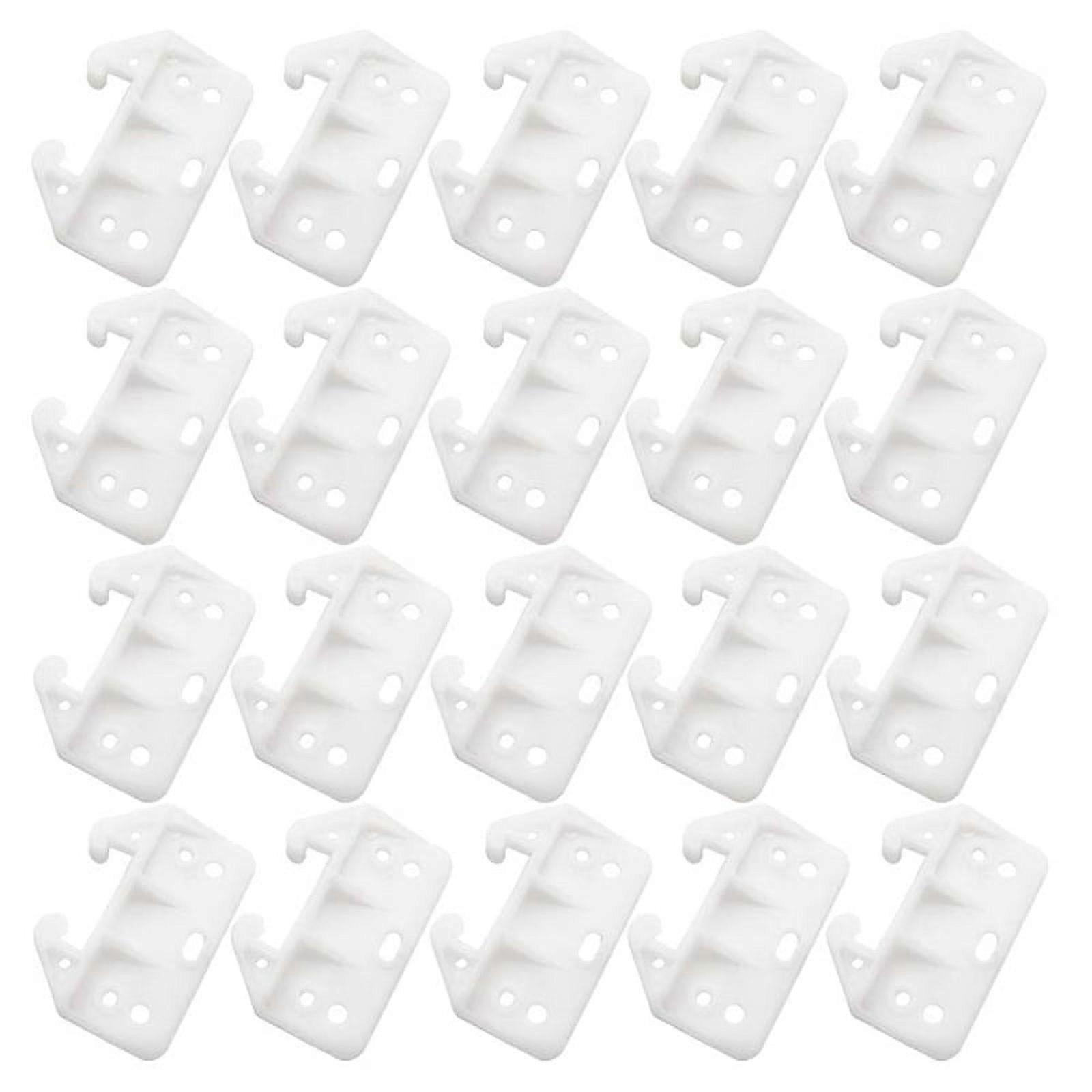 ckepdyeh 50PCS Plastic Drawer Guides Drawer Track Guides Replacement Furniture Parts for Dressers, Hutches and Drawer Systems