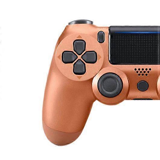 Wireless Game Controller PC Bluetooth Gamepad with 6-Axis Gyroscope and Dual Vibration for PlayStation 4/Slim/Pro/PS3 Console Computers-bronze