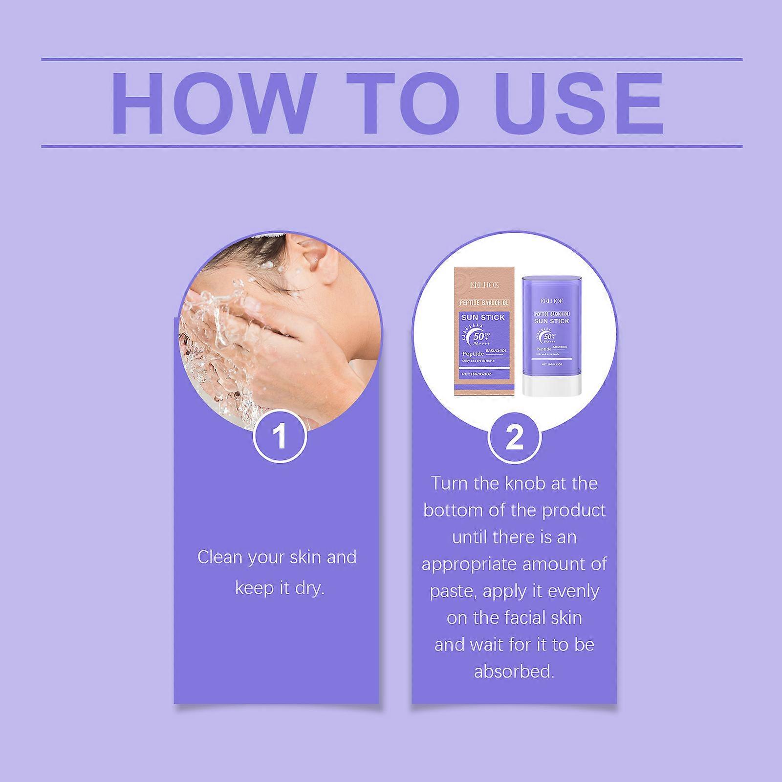 EELHOE Moisturizing Protective Stick, Mild And Refreshing Texture Outdoor Uv Protection Isolation Skin Moisturizing Protective Stick