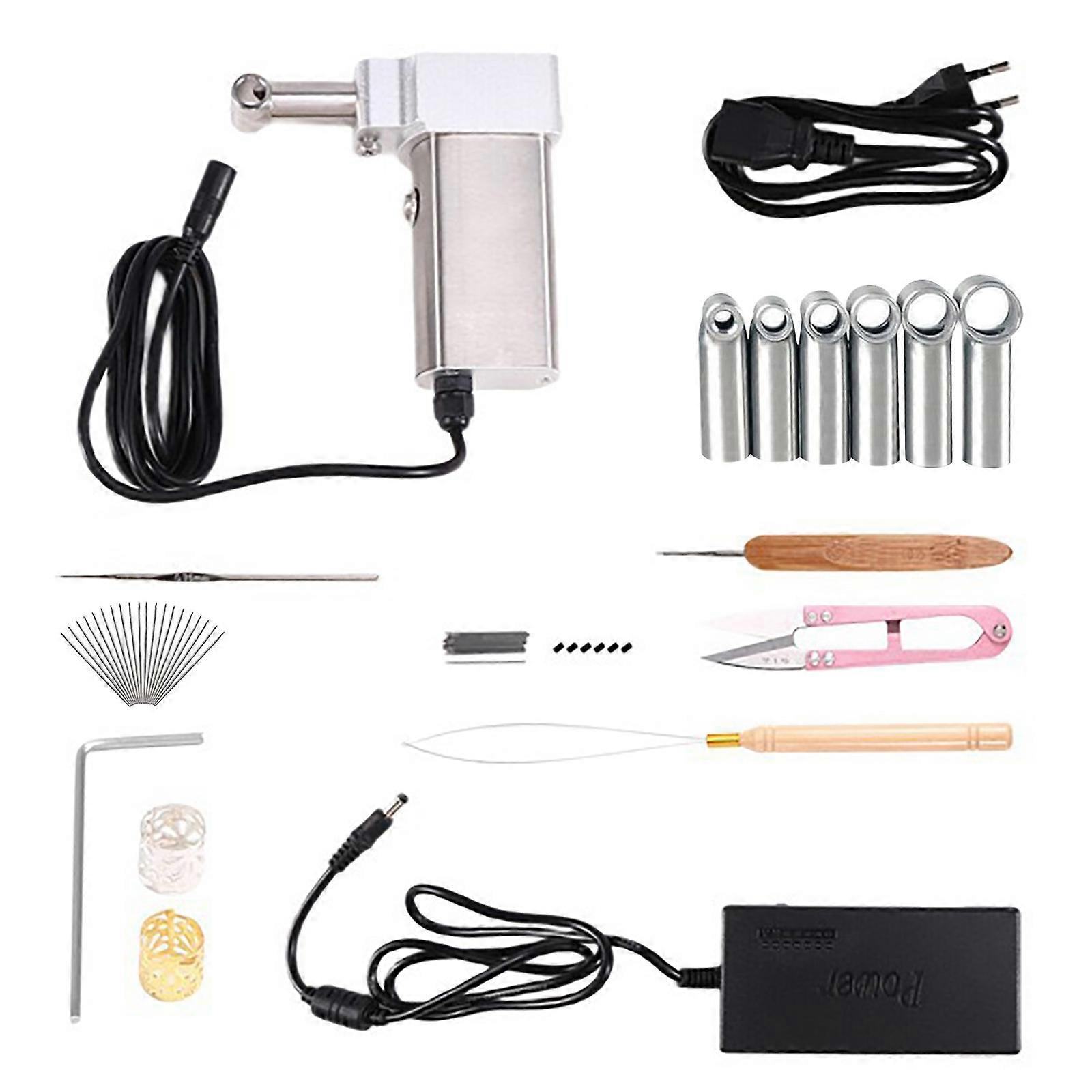 Handheld Electric Braiding Machine For Braids Variable Pace Regulation Dense Transportable 100 240V Multicolor