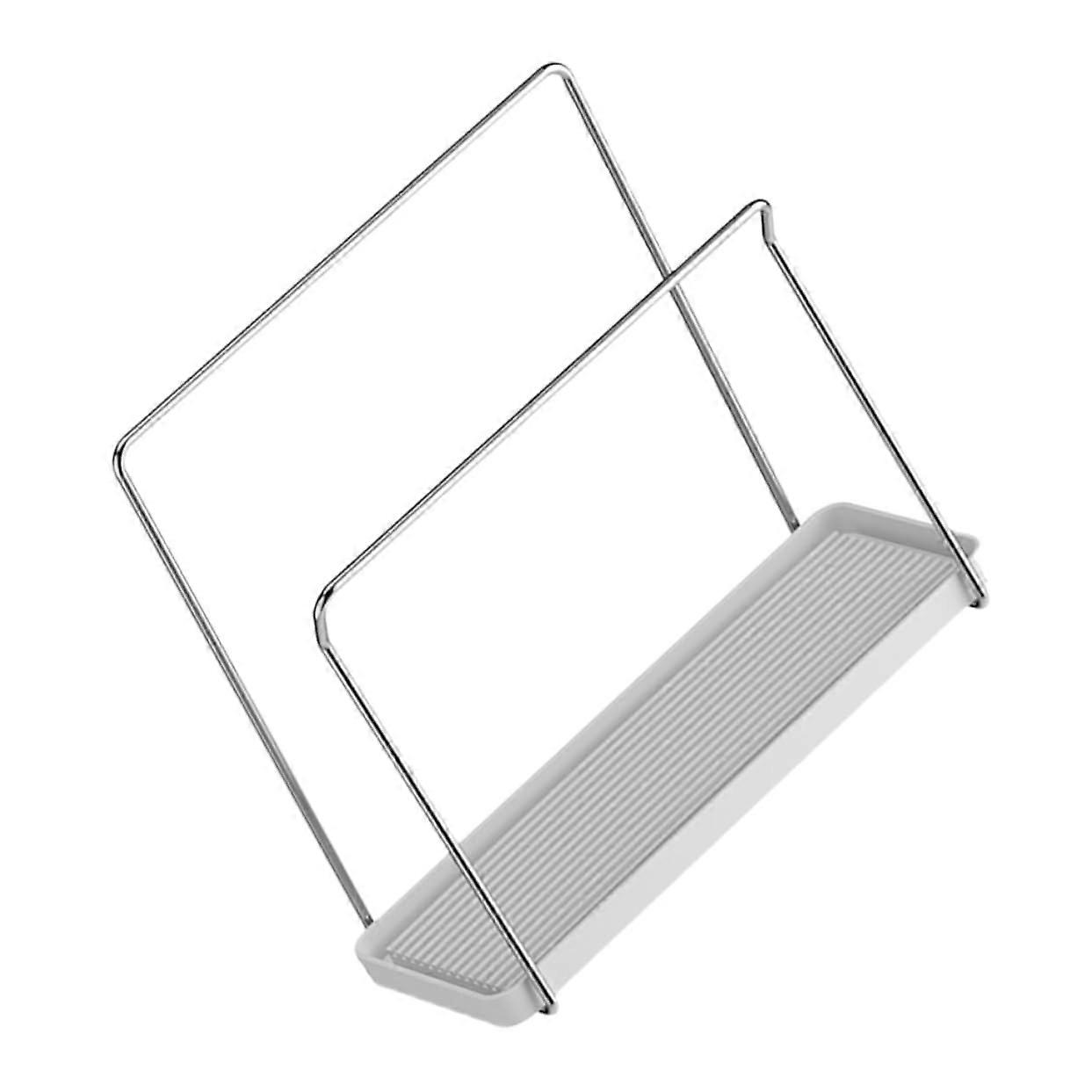 Multi Function Stainless Steel Kitchen Sink Organizer With Drip Tray, Dish Cloth And Sponge Holder, White, Space Saving