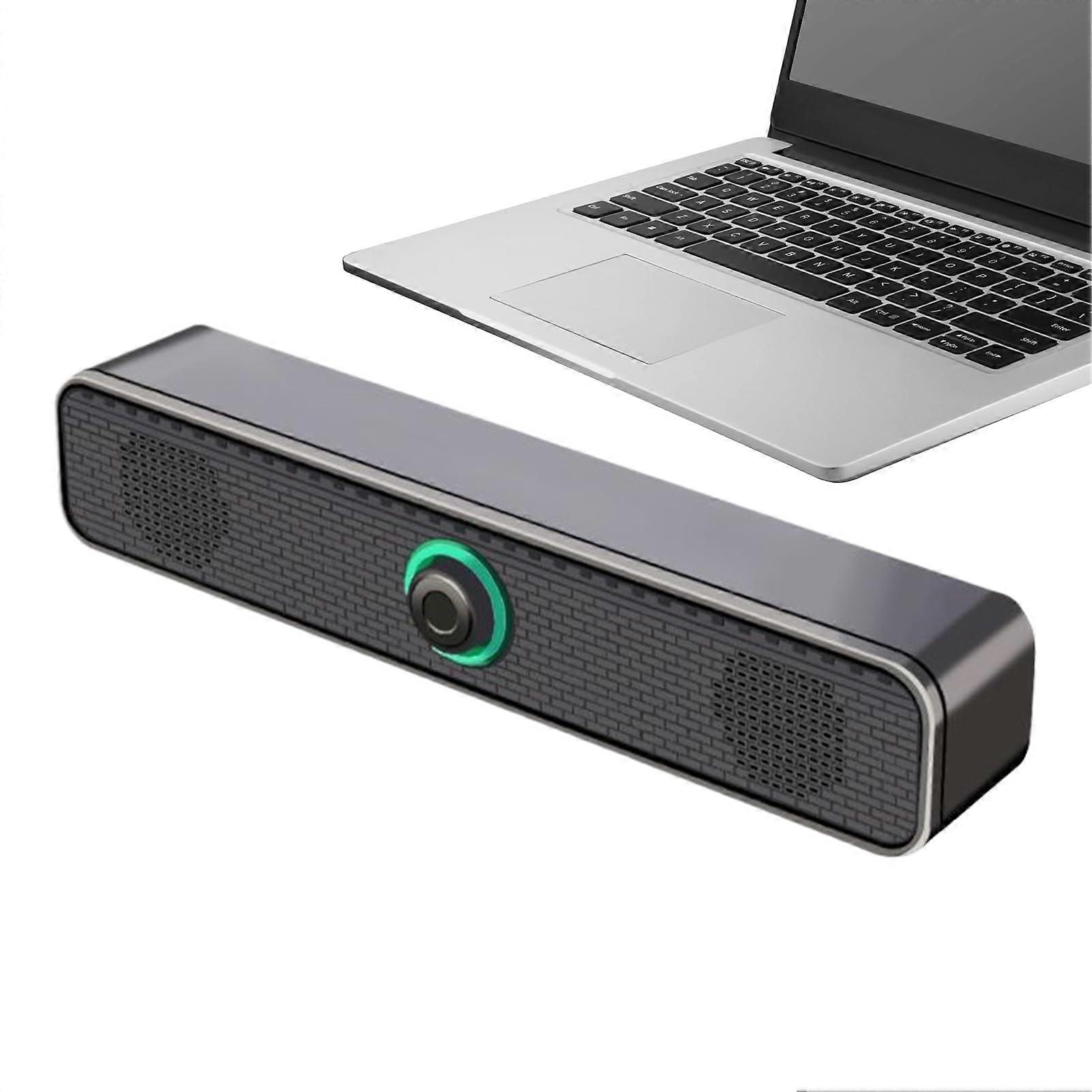 Desktop Speakers USB Powered Deep Bass Stereo Soundbar For PC Monitor TV Projector Tablet Desk