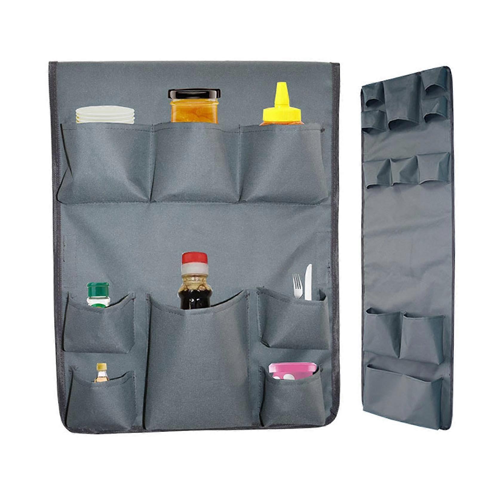 Fridge Organiser Bag Fridge Door Organiser Bag Side Door Pocket Bag Container Utensils Spoons Space Saving