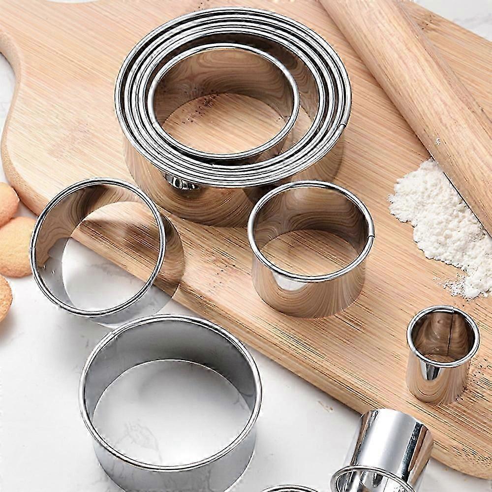 Round Shaped Metal Cookie Cutter, 11 Pieces