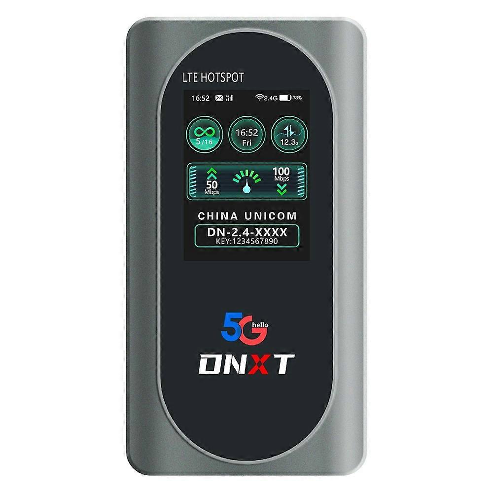 M2D-E Portable 5G Router 2.4G / 5.8G Dual Band 600Mbps WiFi 6 MiFi with Color Screen, Eurasia Version