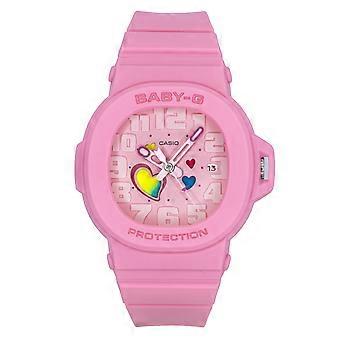 Casio Baby-G Analog Playful Hearts Series Pink Dial Quarz BGA-10-4A 100M Damenuhr