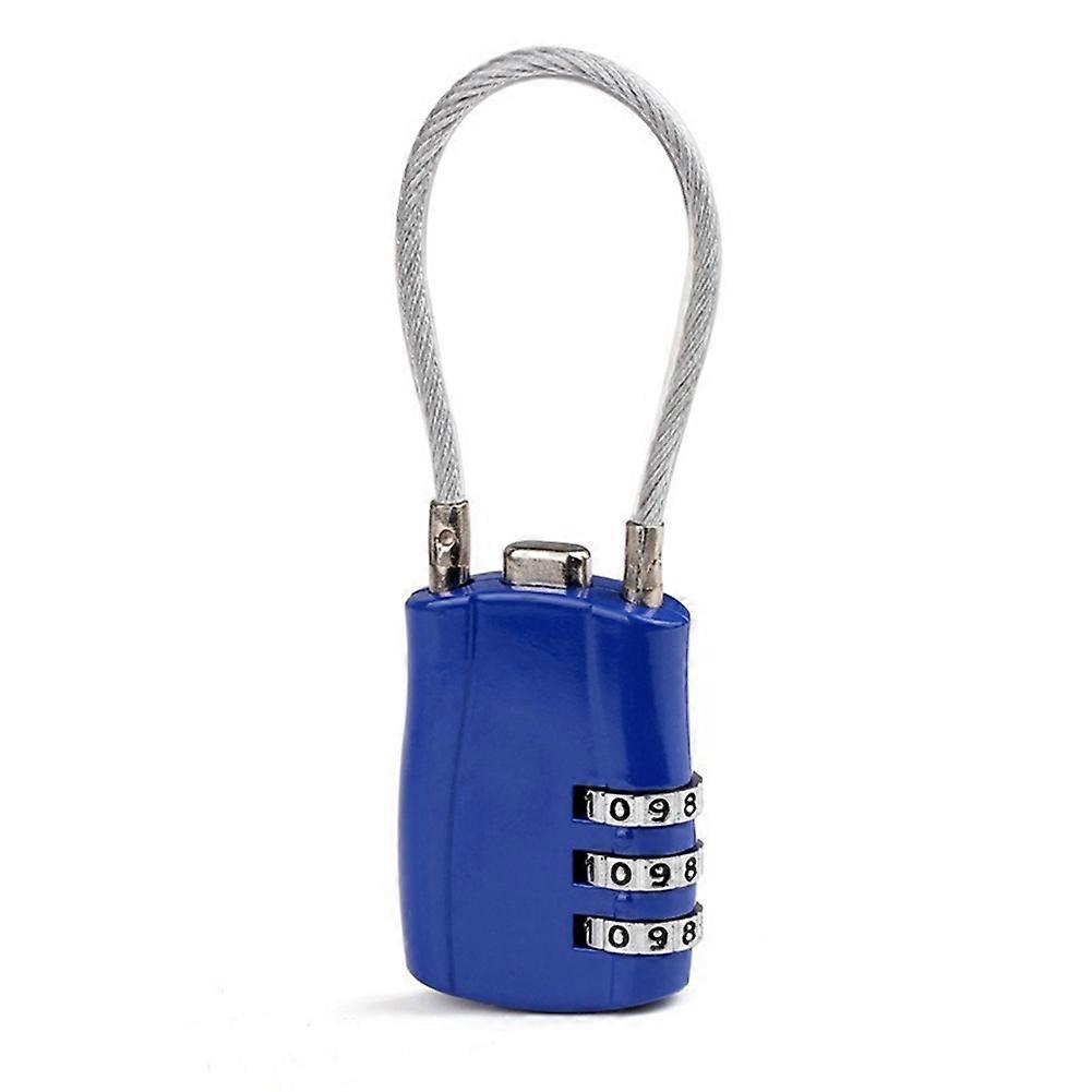 3 Digit Customs Code Lock Anti-Theft Padlock, B