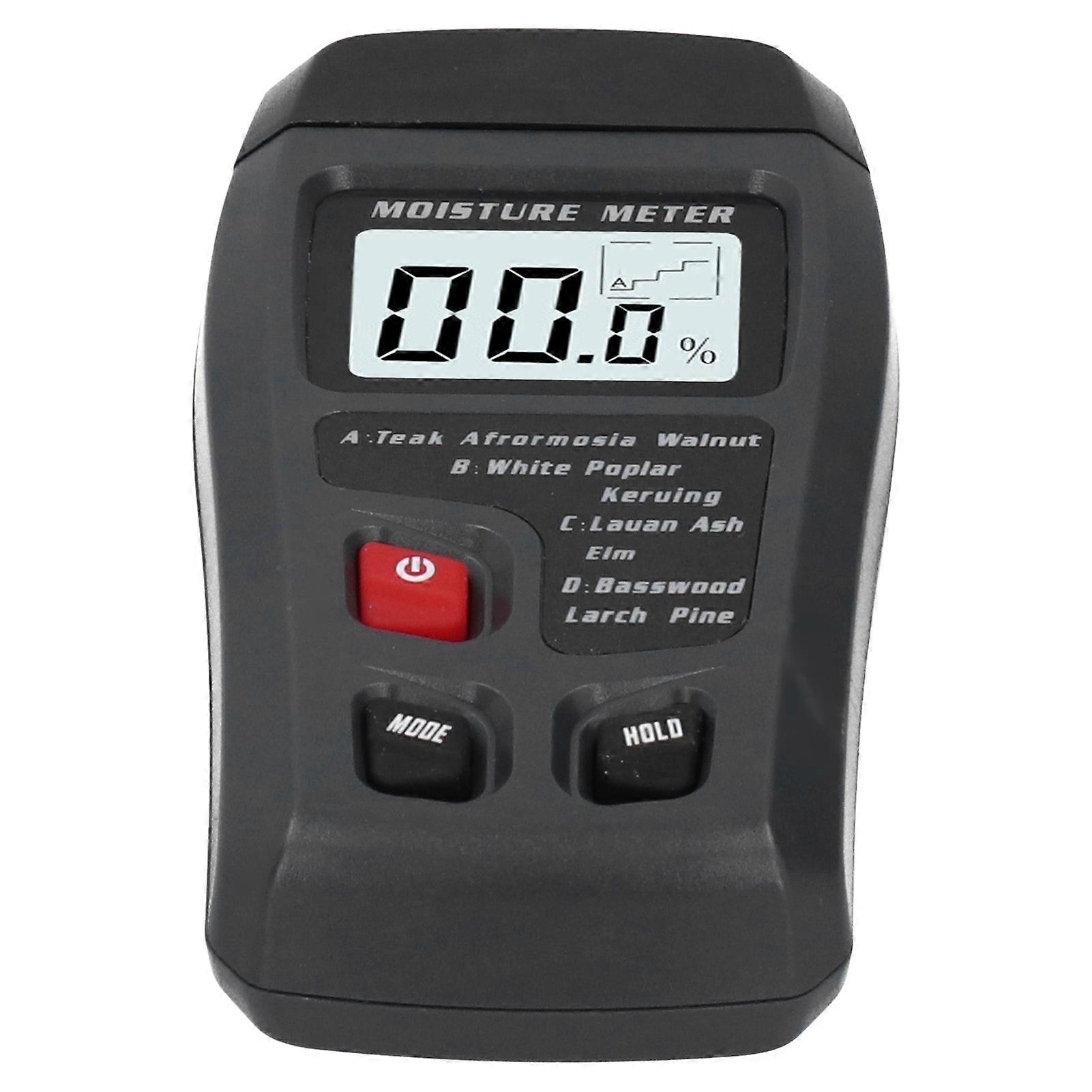 Wood Moisture Meter Handheld LED Digital Humidity Tester Detector Moisture Measuring Tool