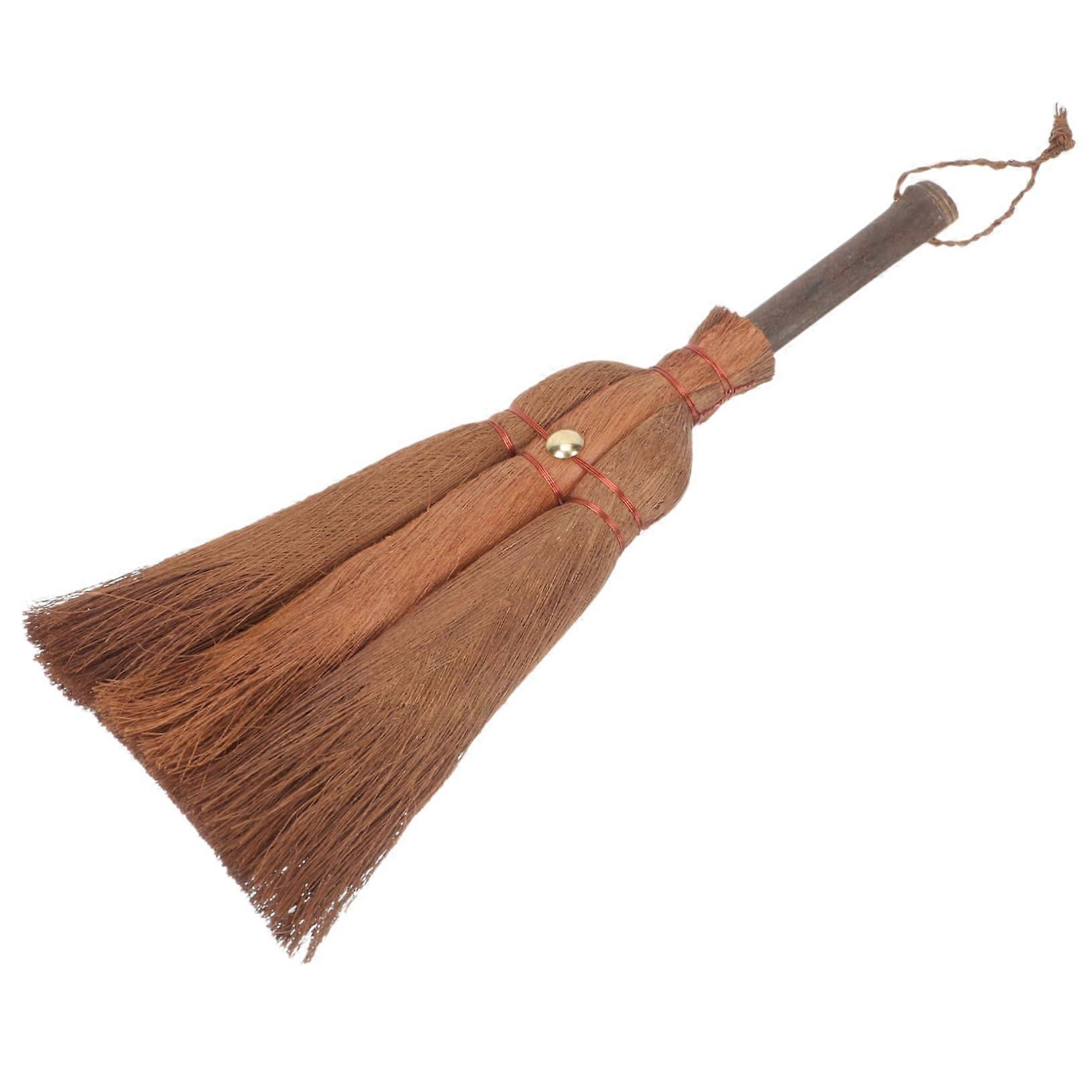 Compact Palm Brush Small Handle Broom for Home Cleaning Dusting Hard‑to‑Reach Areas Durable Desktop Use