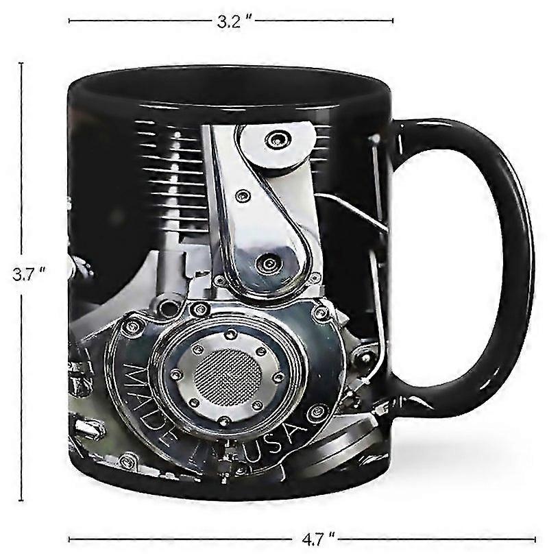 For Mechanic Themed Ceramic Mug Engine Shaped Creative Mug 301400ml Easy To Clean And Maintain