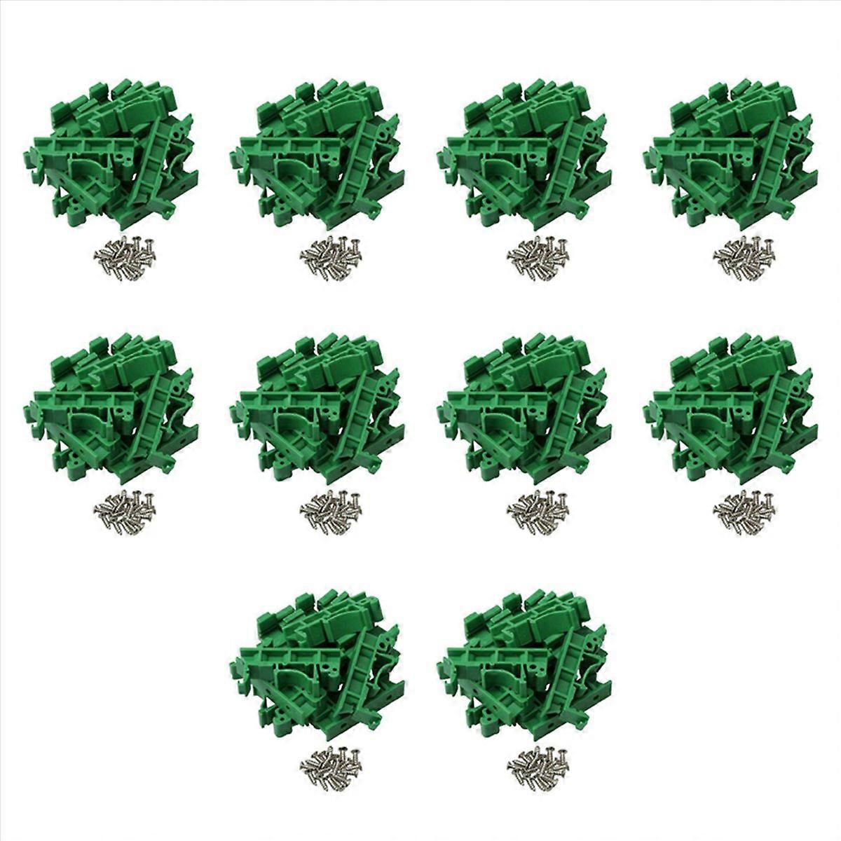 200Pcs DRG-01 PCB for DIN 35 Rail Mount Mounting Support Adapter Circuit Board Bracket Holder Carrie