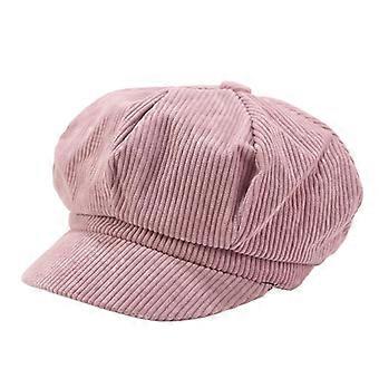 Czapka z daszkiem Beret Retro Brytyjski Styl Szczytowy 8-panelowy Odporny na zimno Sztruks Kobiety Ośmiokątny Gazeciarz Taksówkarz Malarz Kapelusz