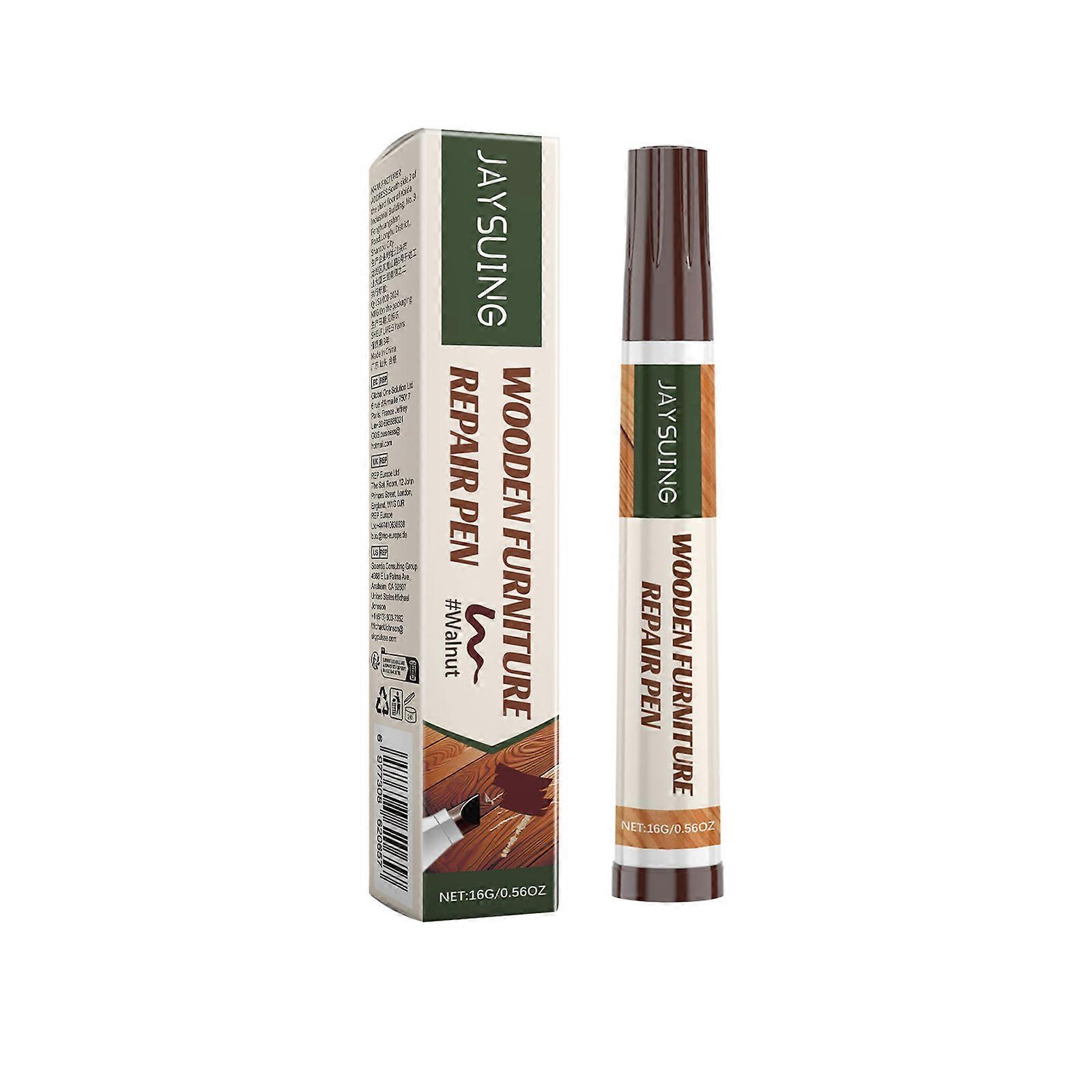 Jaysuing Wood Furniture Repair Pen, Wood Door Retouching Paint Off Furniture Retouching Pen Floor Scratch Repair Pen