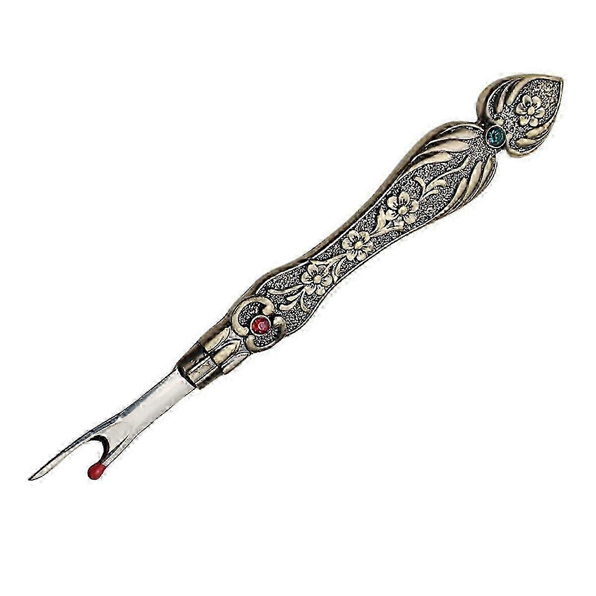 Vintage Thread Cutter Seam Ripper Unpicker - Sewing Handle Needlework Thread Remover Copper jn