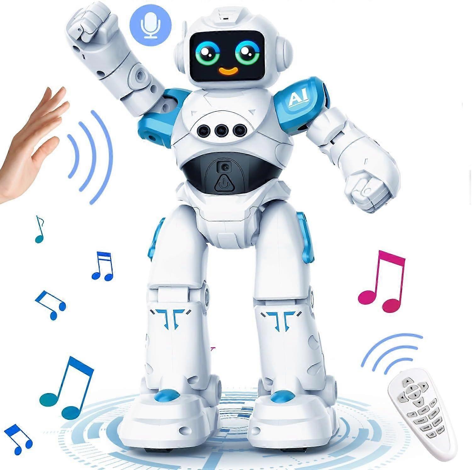 Robot Toys for Kids - Smart Talking Voice Remote Control Robot, Gesture Sensing Programmable Emo