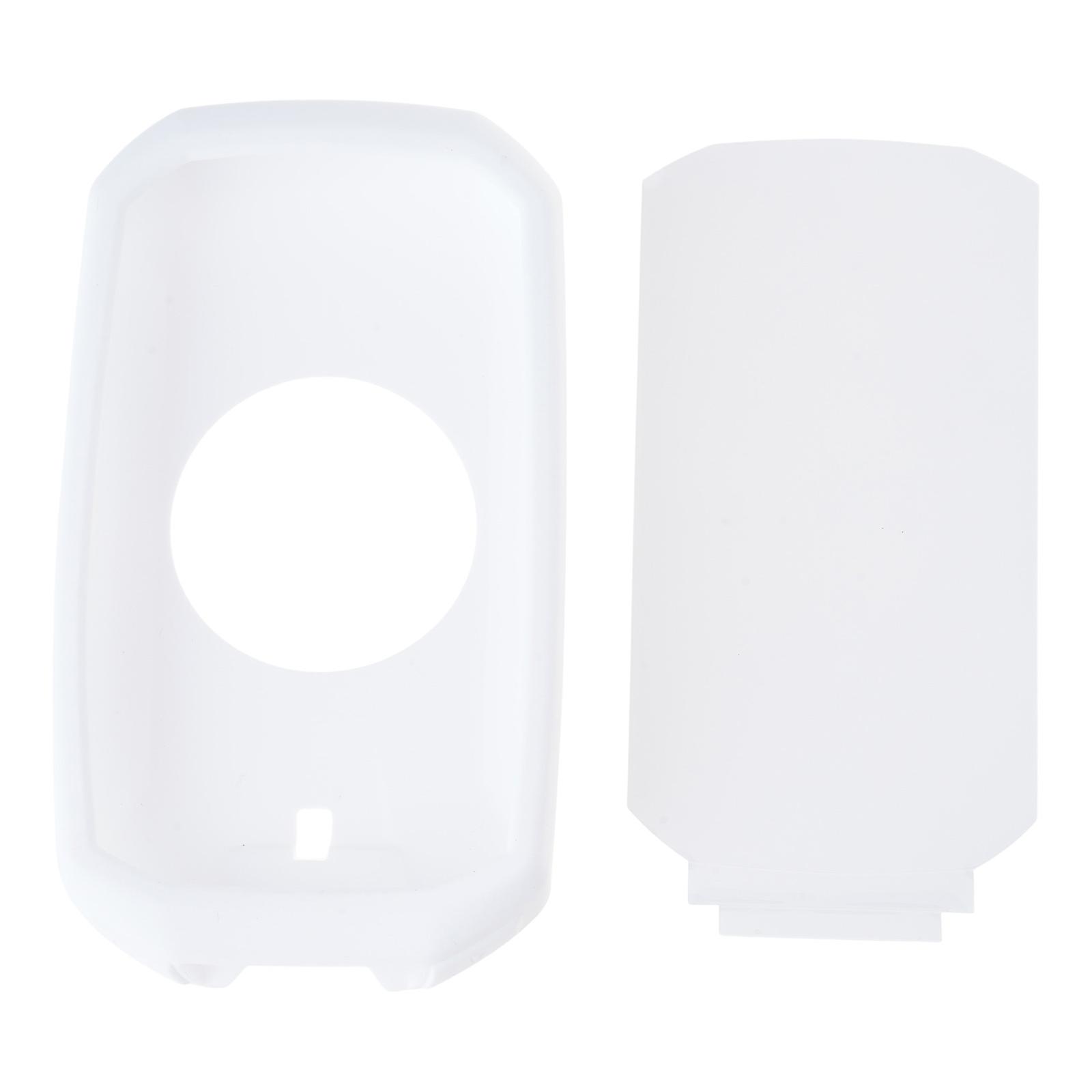 Silicone Protective Case With Screen Protector Suitable For 1050 Code Watch Navigation Cycling Computer Shockproof Cover  White