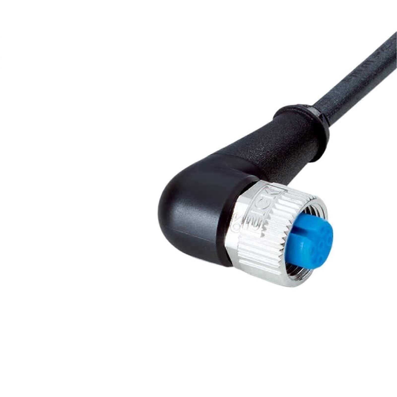 Industrial Sensor Cable 5m Shielded M12 Connector for Automation Systems
