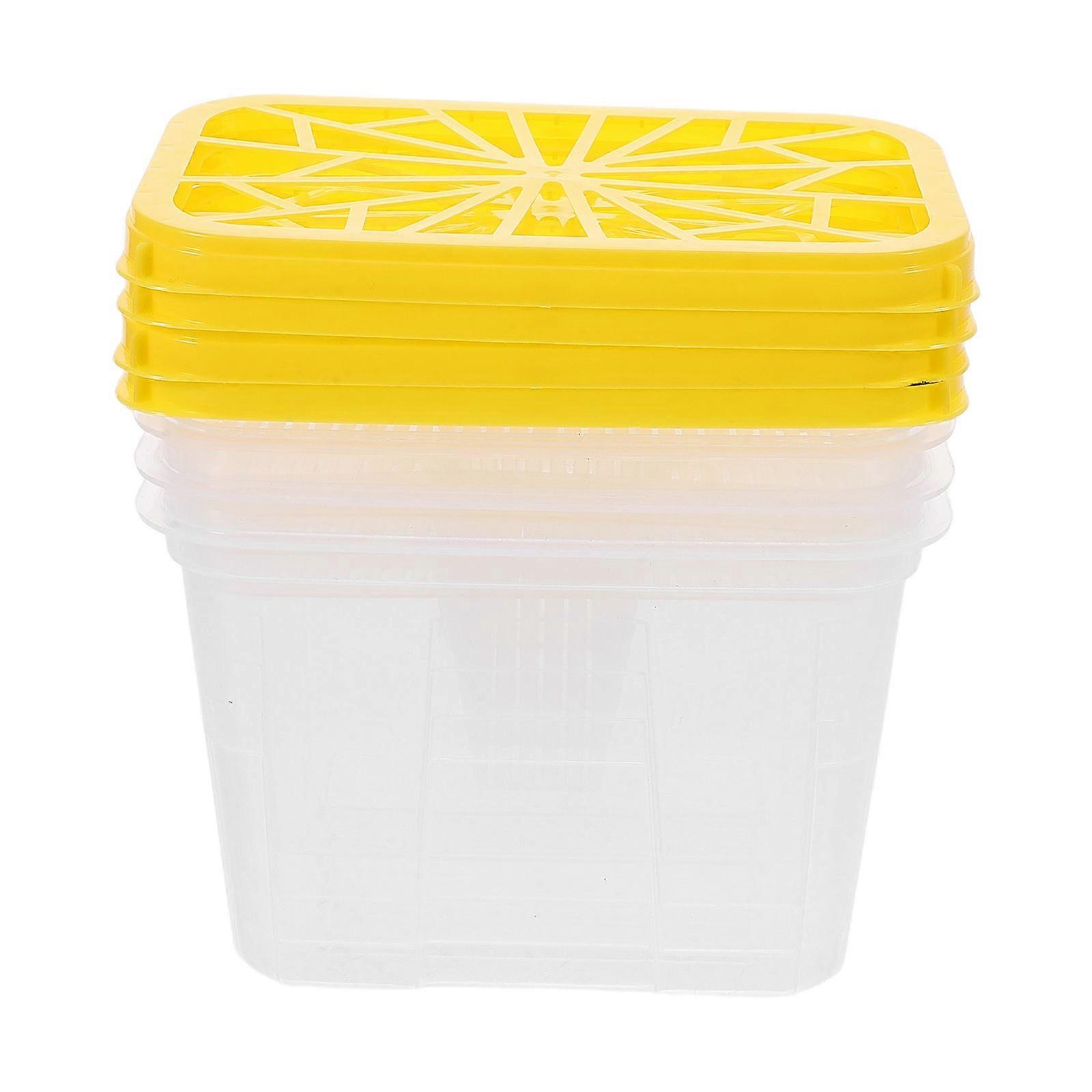 Reusable Moisture Absorber Box Plastic Holder for Wardrobe 4Pcs Kit