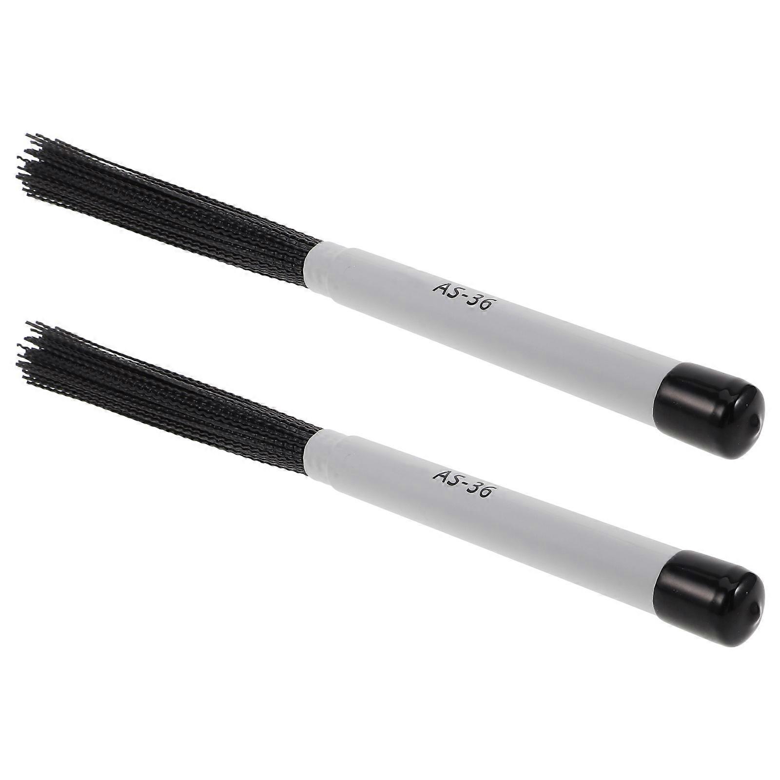 Jazz Drum Brush Nylon Drum Brush for Percussion Instrument 1Pair