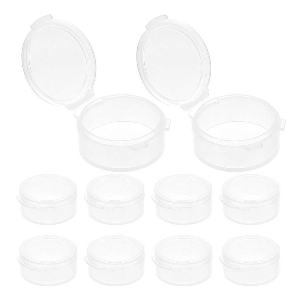Transparent Ear Plug Carry Case Plastic Container for Storage 15Pcs