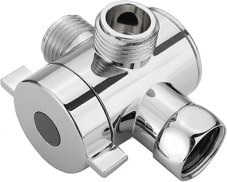3-Way T-Adapter Diverter Adapter Adjustable Shower for Head Arm Mounted Diverter Adapter Bathroom Hardware Accessory