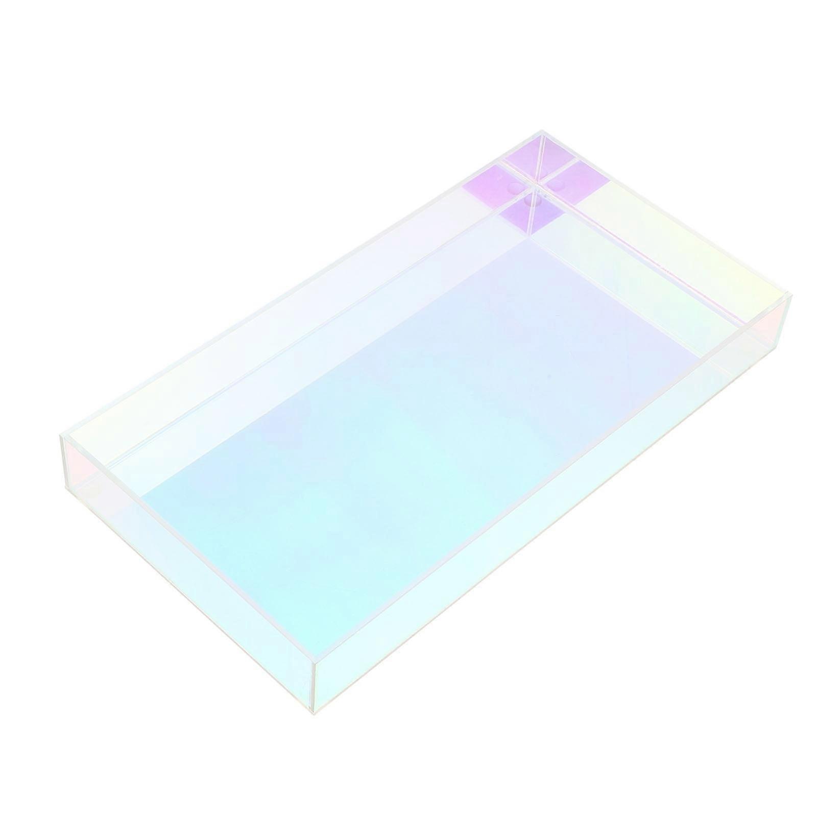 Drawer Acrylic Tray Rustic Decor Clear Makeup Organizer Coffee Table Candlestick Holders