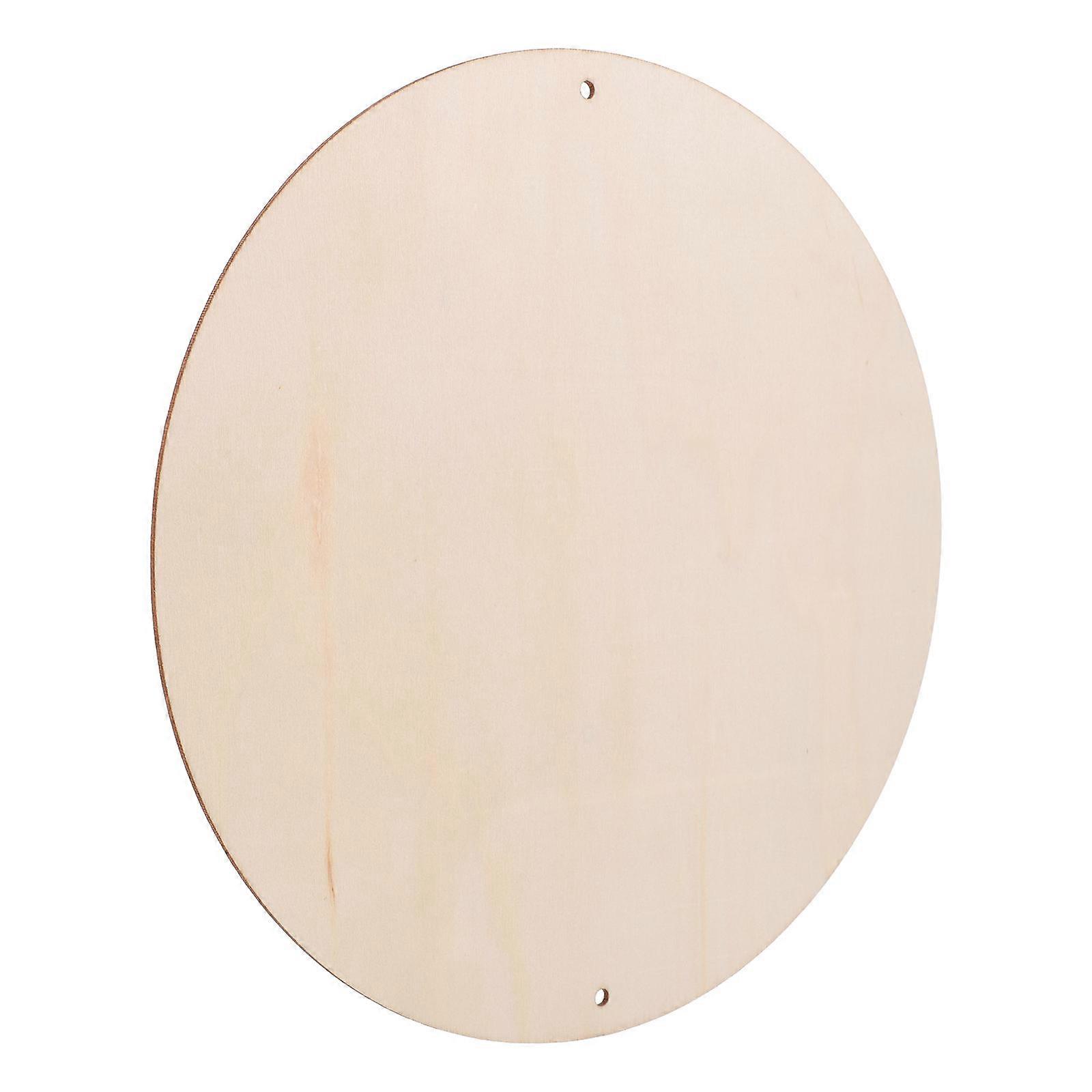 Brown Synthetic Round Wood Board for DIY Lightweight Durable Craft Projects 1pc