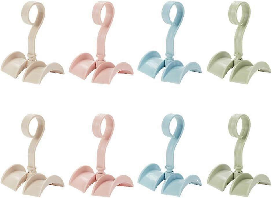8 Pack Rotating Handbag Hanger for Closet 4 Color Multi-Function Rotatable Belt Hangers Organizer Scarf Tie Rack Holder Closet Storage Organizer for P